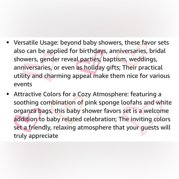 24 Sets Baby Shower Favors for Guests in Pink - Picture 8 of 10